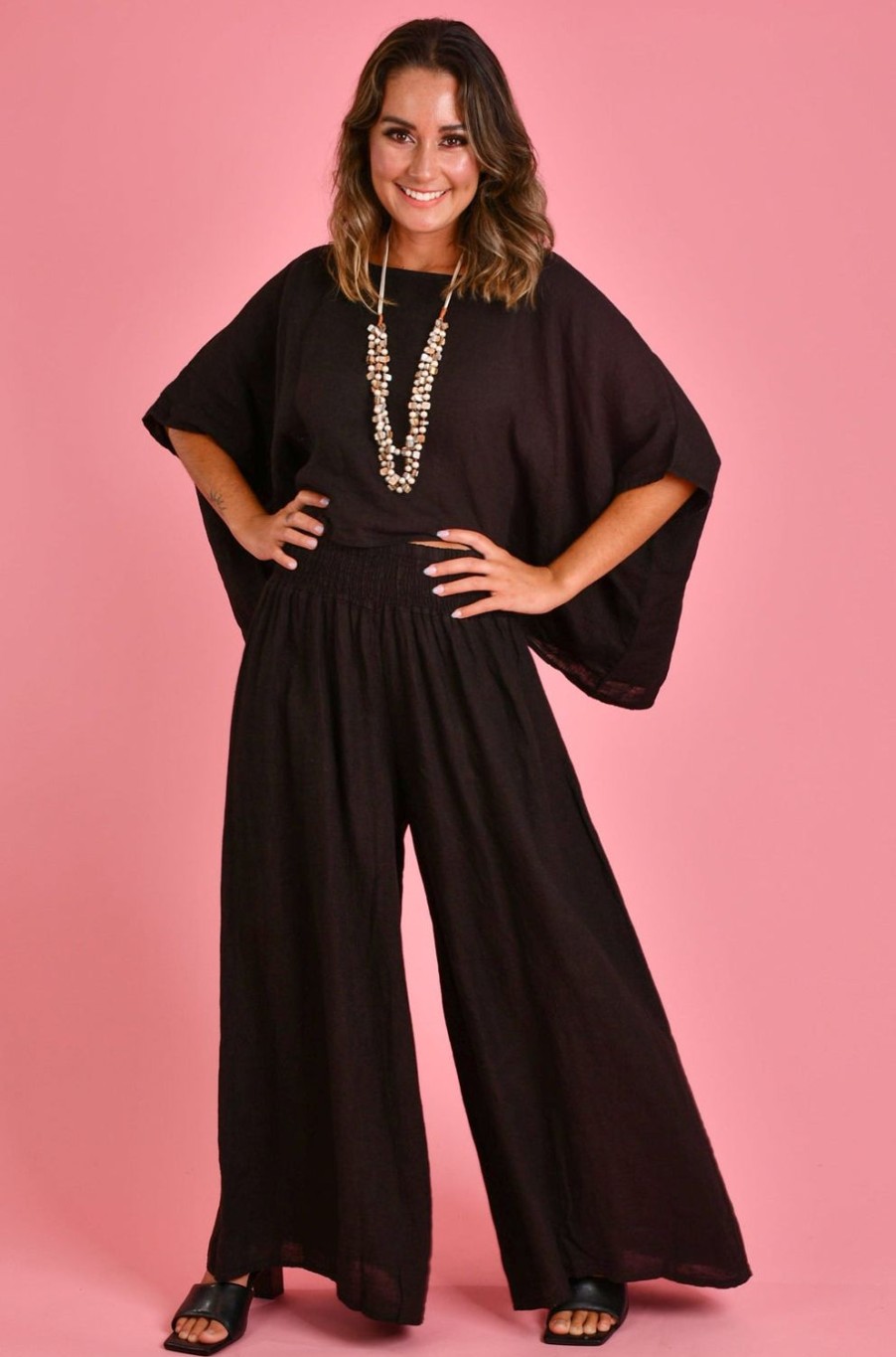 LA SOFIA Pants | Vlsp004 (23P1099) - Amalfi Pant Black