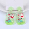 GO GIRL ACCESSORIES Earrings | Gj0403 - Green Santa/Xmas Tree Earrings