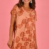 BODACIOUS Dresses | Vbld118 - Lovina Dress Autumn Vibes Salmon