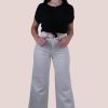 Country Denim Pants | Cgj1582 - Flare High Rise Jeans Sand