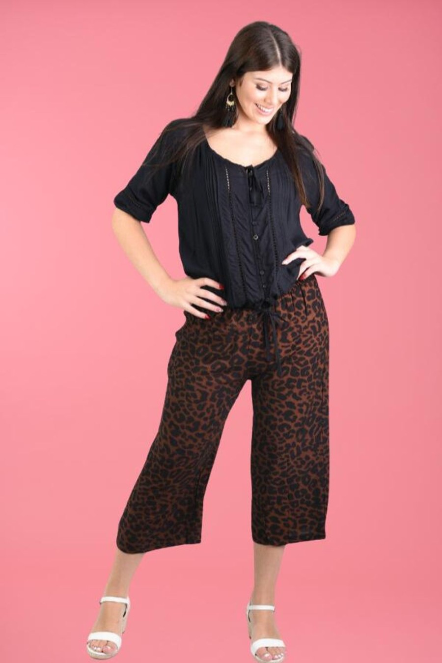 GO GIRL Pants | Vglp068 - 3/4 Rouched Pants Jaguar