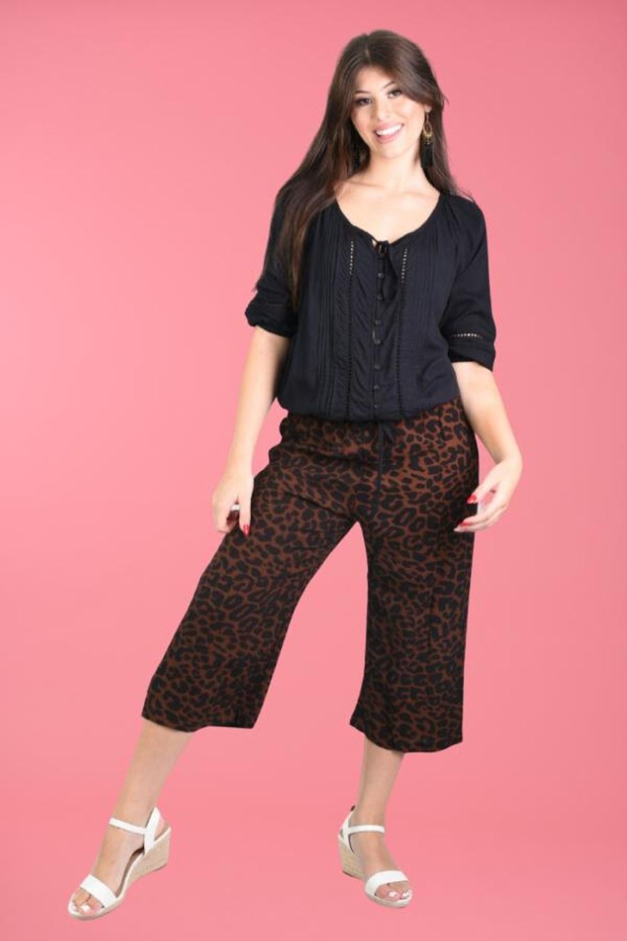 GO GIRL Pants | Vglp068 - 3/4 Rouched Pants Jaguar