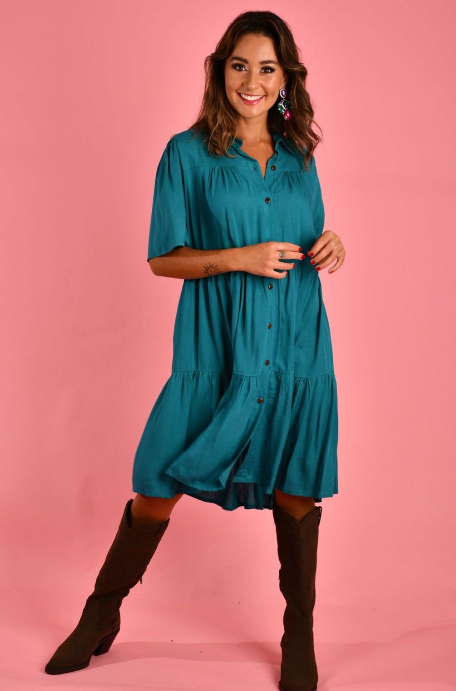 GO GIRL Dresses | Vgld170 - Victoria Dress Teal