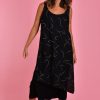 BODACIOUS Dresses | Vbld095 - Overlap Dress Swirl Black