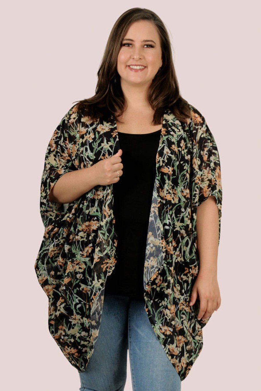 LA SOFIA Tops | Vlst004 - Florence Cape Botanical Bliss