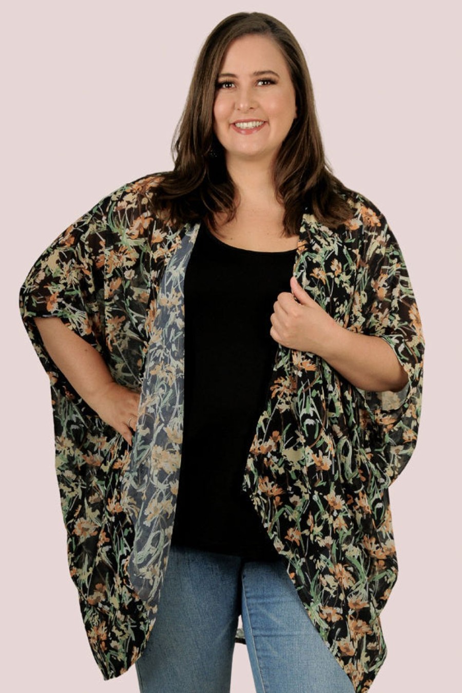 LA SOFIA Tops | Vlst004 - Florence Cape Botanical Bliss