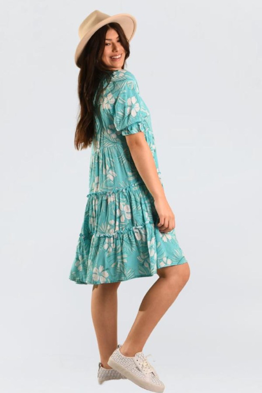 GO GIRL Dresses | Vgld331 - Orchid Beach Dress Aloha Blue