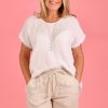 LA SOFIA Pants | Vlsp160 (23Po43) - Ciao Linen Shorts Natural