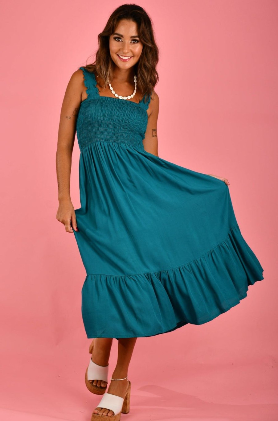 GO GIRL Dresses | Vgld148 - Monaco Dress Teal