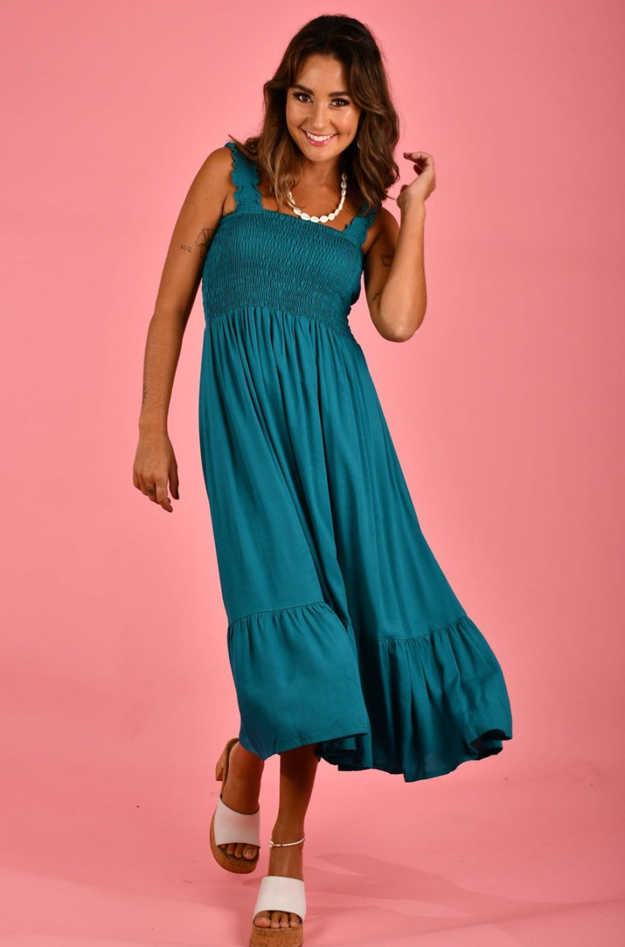 GO GIRL Dresses | Vgld148 - Monaco Dress Teal