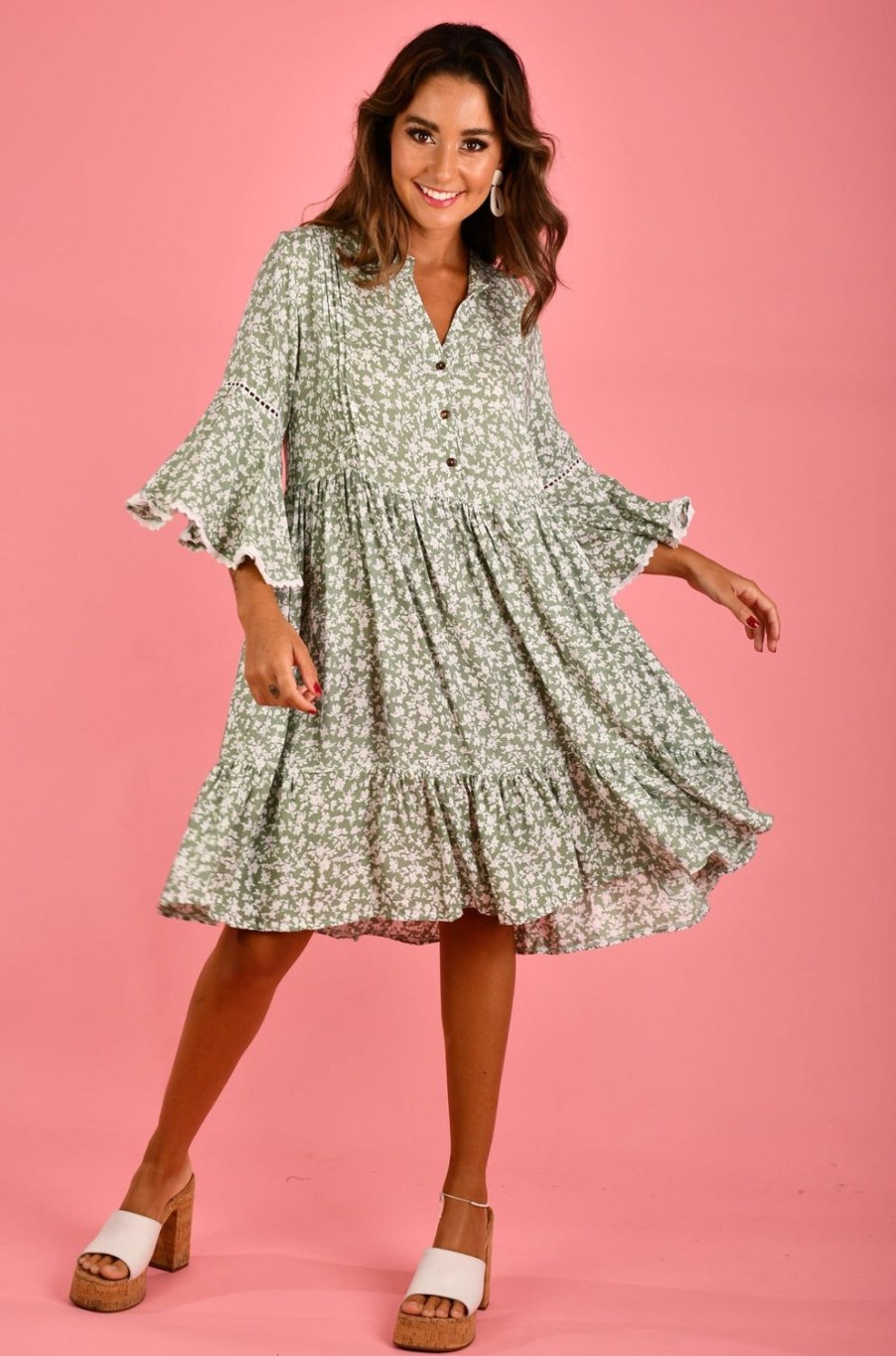 BODACIOUS Dresses | Vbld330 - Sylvie Dress Primrose Sage